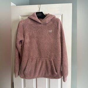 💗’ABERCROMBIE KIDS’ DUSTY PINK SHERPA HOODIE~SIZE 15/16